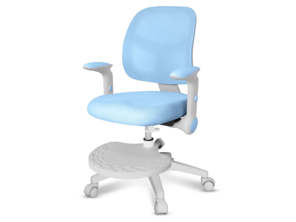 Fotel dla dzieci Mark Adler Junior 5.0 Blue - Widok od tyłu pod kątem