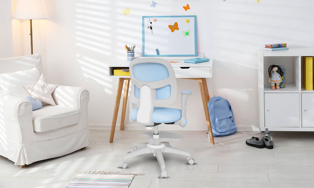 Fotel dla dzieci Mark Adler Junior 5.0 Blue - Grafika lifestyle