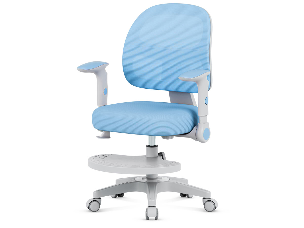 Fotel dla dzieci Mark Adler Junior 5.0 Blue - Widok od tyłu pod kątem