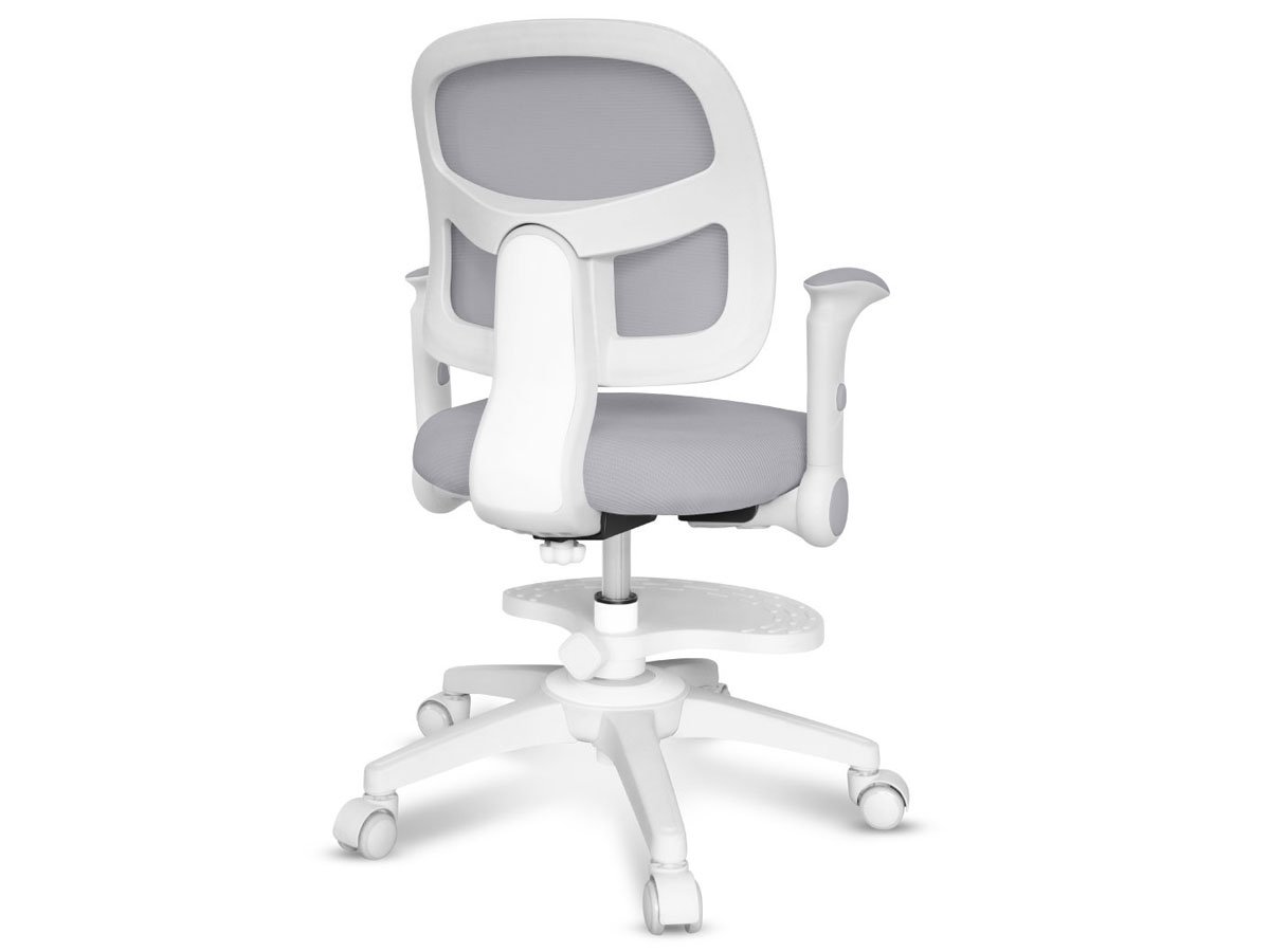 Fotel dla dzieci Mark Adler Junior 5.0 Grey - Widok od tyłu pod kątem
