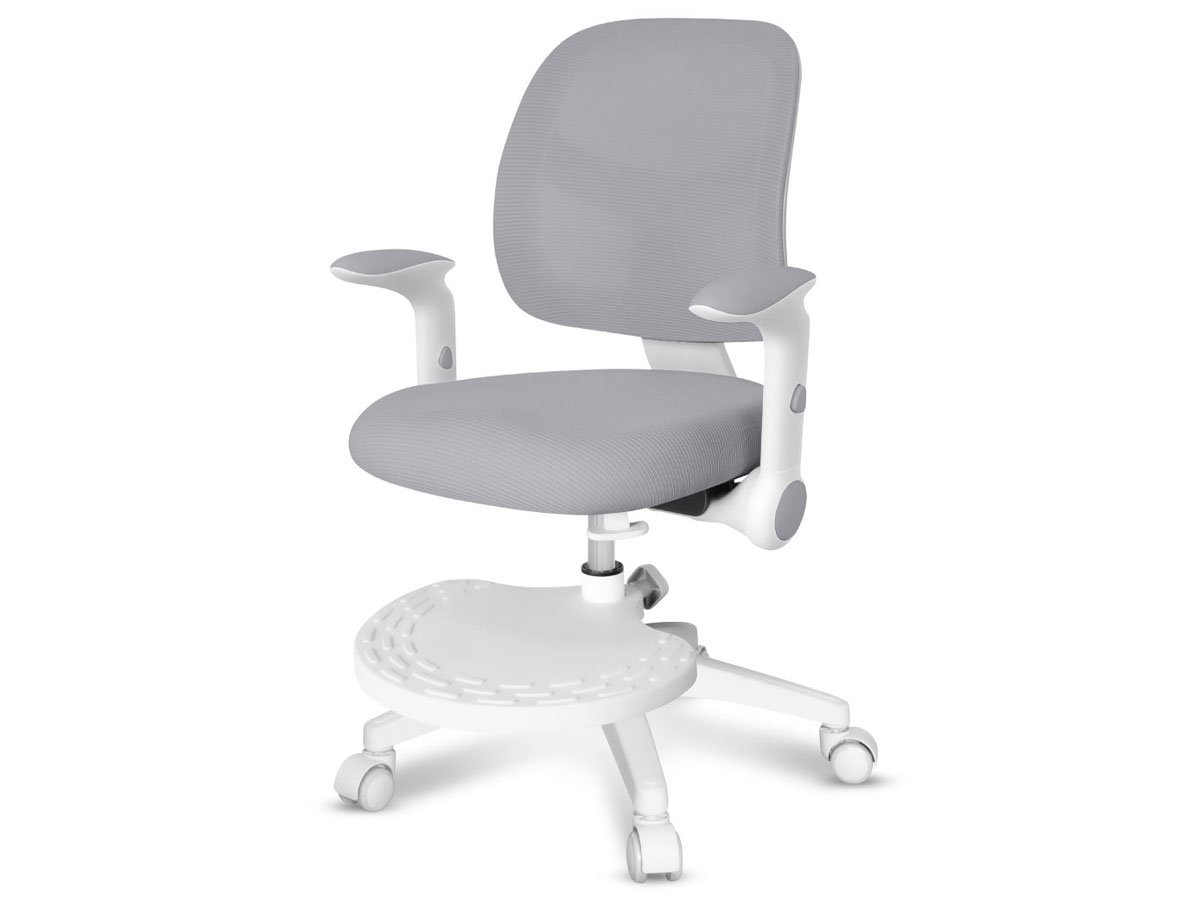 Fotel dla dzieci Mark Adler Junior 5.0 Grey - Widok od tyłu pod kątem