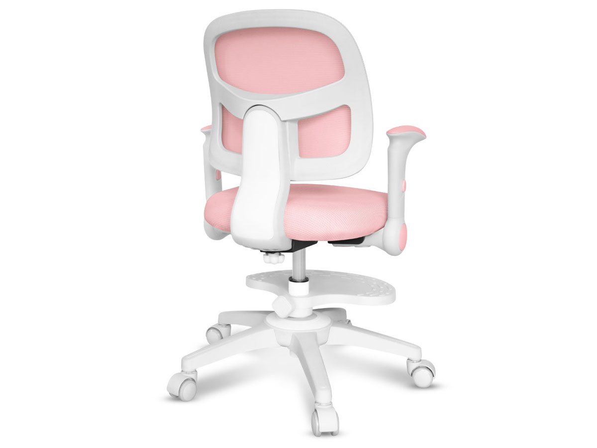 Fotel dla dzieci Mark Adler Junior 5.0 Pink - Widok od tyłu pod kątem