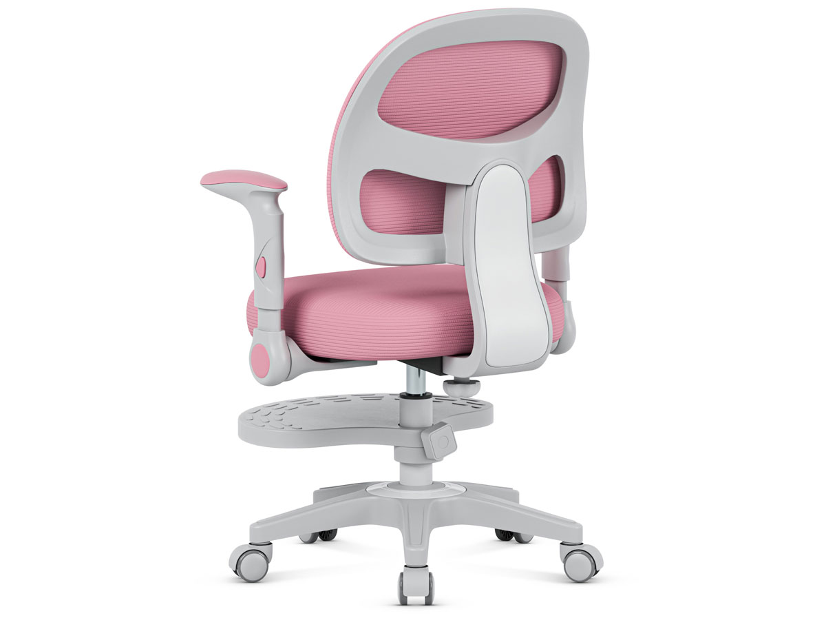 Fotel dla dzieci Mark Adler Junior 5.0 Pink - Widok od tyłu pod kątem