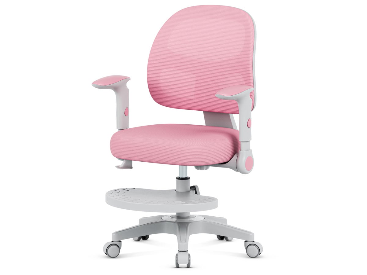 Fotel dla dzieci Mark Adler Junior 5.0 Pink - Widok od tyłu pod kątem