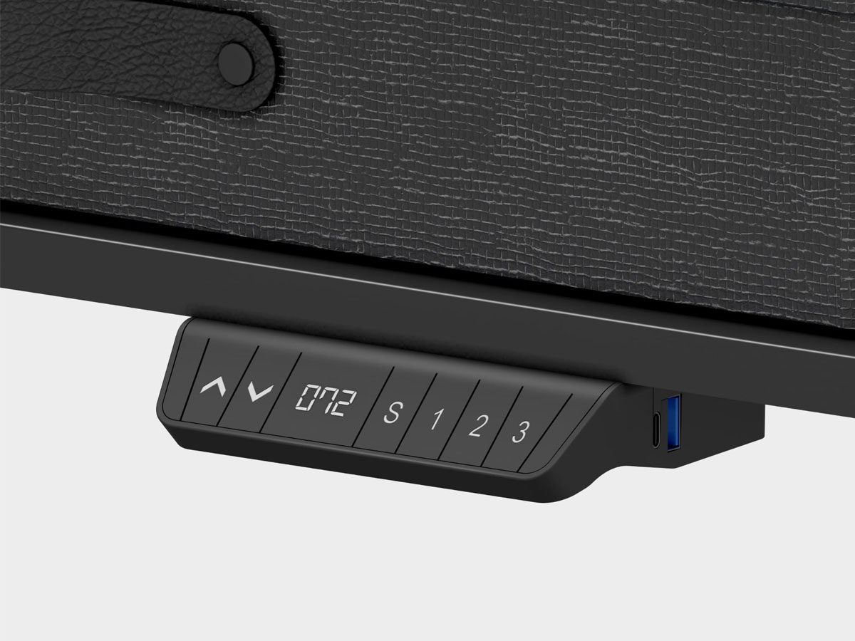 Biurko elektryczne Mark Adler Leader 8.0 Czarne - Porty USB i USB-C