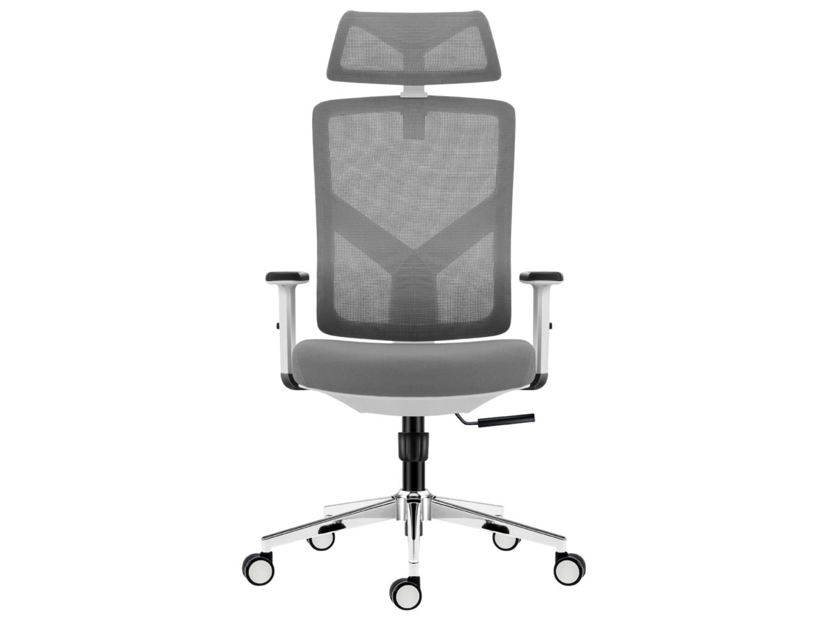 Fotel biurowy Mark Adler Manager 3.3 White - Widok z przodu