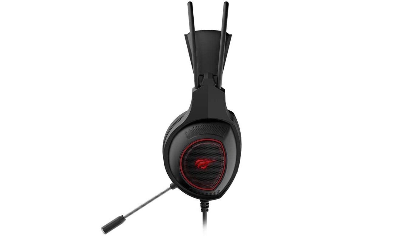 Słuchawki gamingowe Havit GAMENOTE H2239D USB+3.5mm - Widok z boku