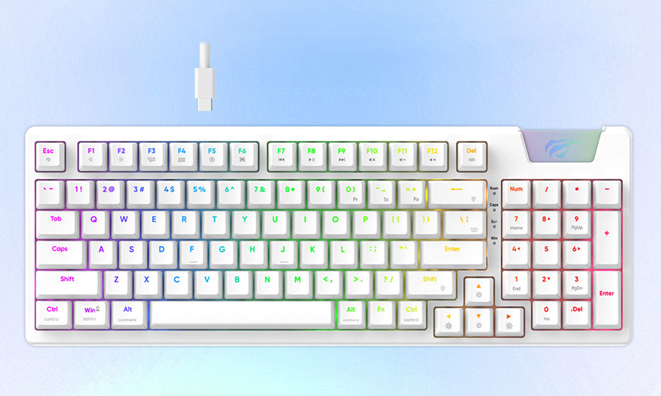 Havit KB885L RGB widok z góry