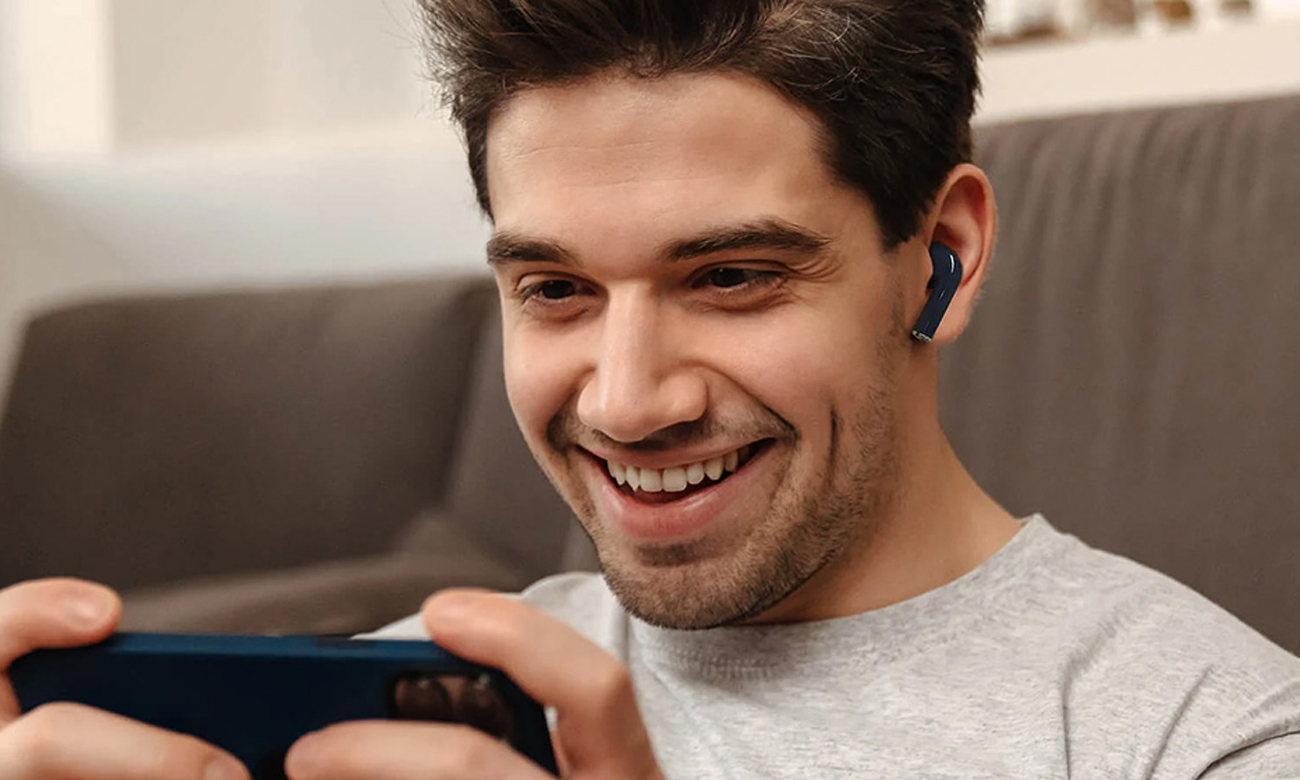 Słuchawki bezprzewodowe Haylou X1 2023 Niebieskie - Swobodne rozmowy telefoniczne