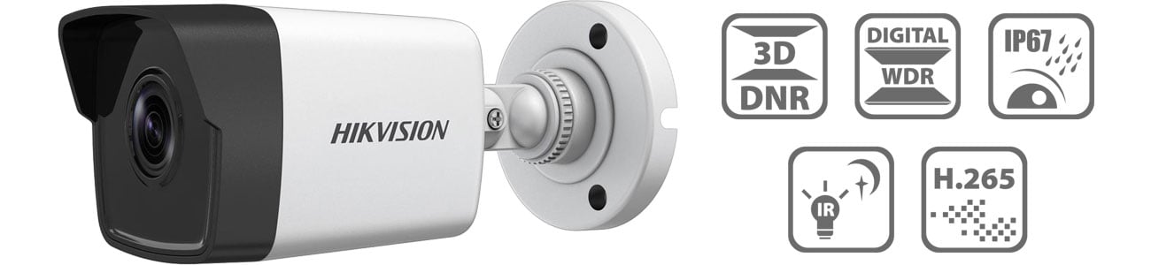 Kamera IP Hikvision DS-2CD1043G0-I 4mm 4MP/IR30/IP67/12V/PoE