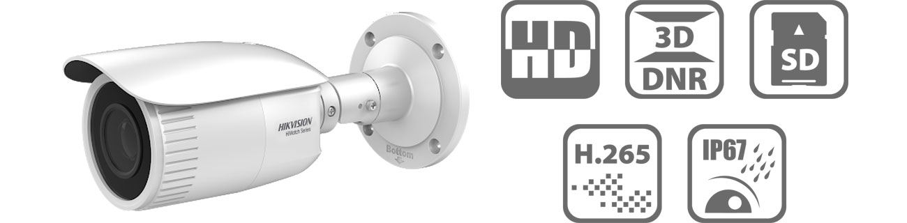 Kamera IP Hikvision HWI-B640H-V 2.8-12mm 4MP/IR30/IP67/12V/PoE