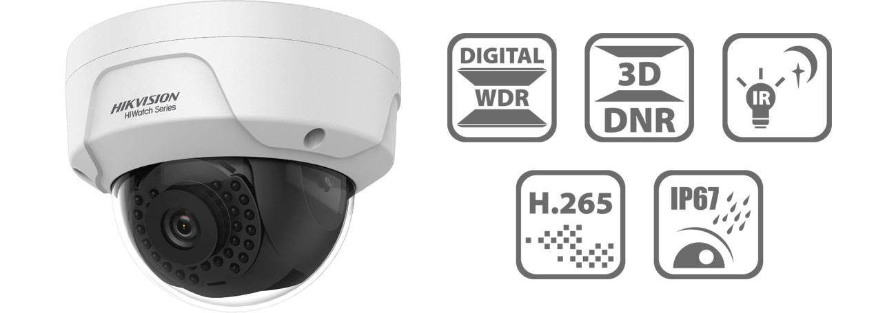 Kamera IP Hikvision HWI-D121H 2.8mm 2MP/IR30/IP67/12V/PoE