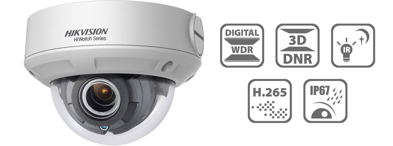 Kamera IP Hikvision HWI-D620H-Z 2.8-12mm 2MP/IR30/IP67/12V/PoE