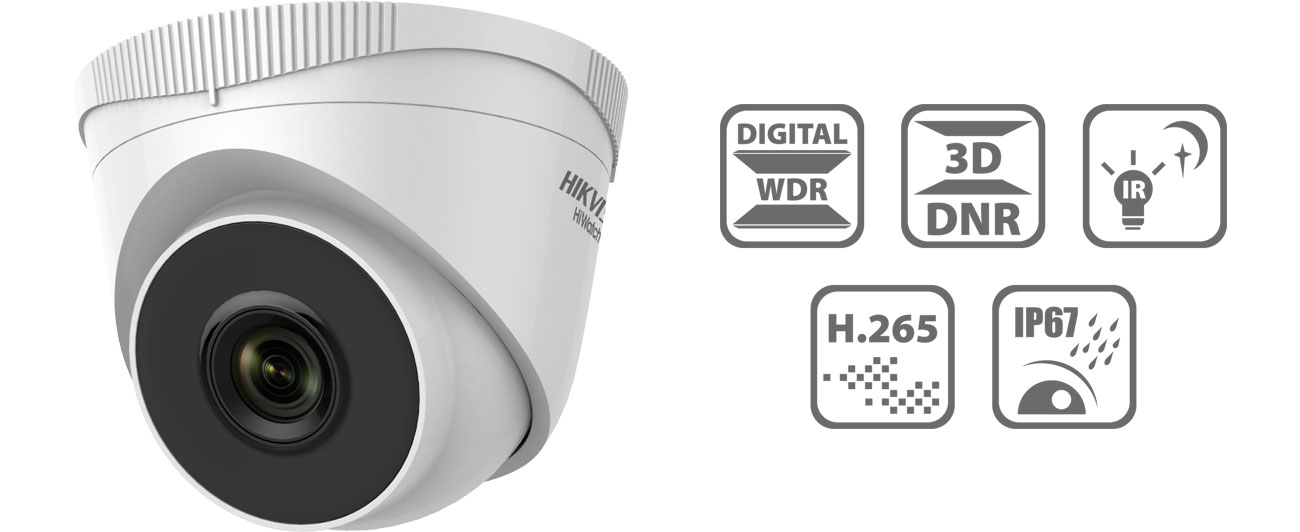 Kamera IP Hikvision HWI-T221H 2.8mm 2MP/IR30/IP67/12V/PoE