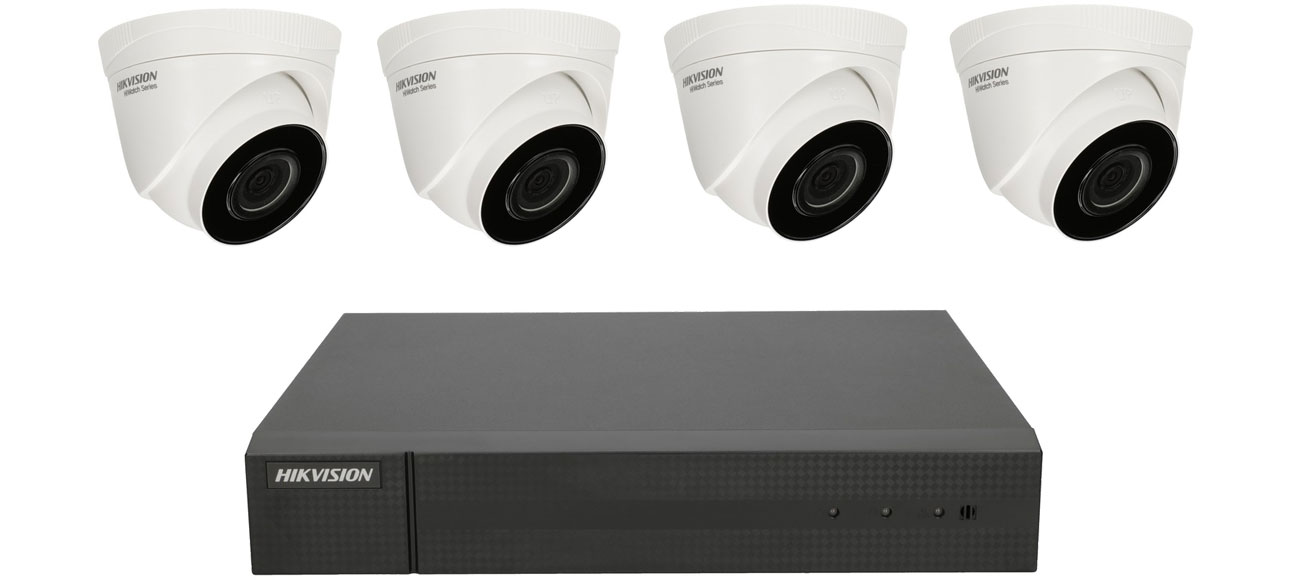 Zestaw do monitoringu Hikvision HWK-N4142TH-MH 4 kamery 2MP, IP67, NVR PoE 1TB
