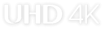 Napis UHD (Ultra High Definition) 4K (4 tysiące pikseli)