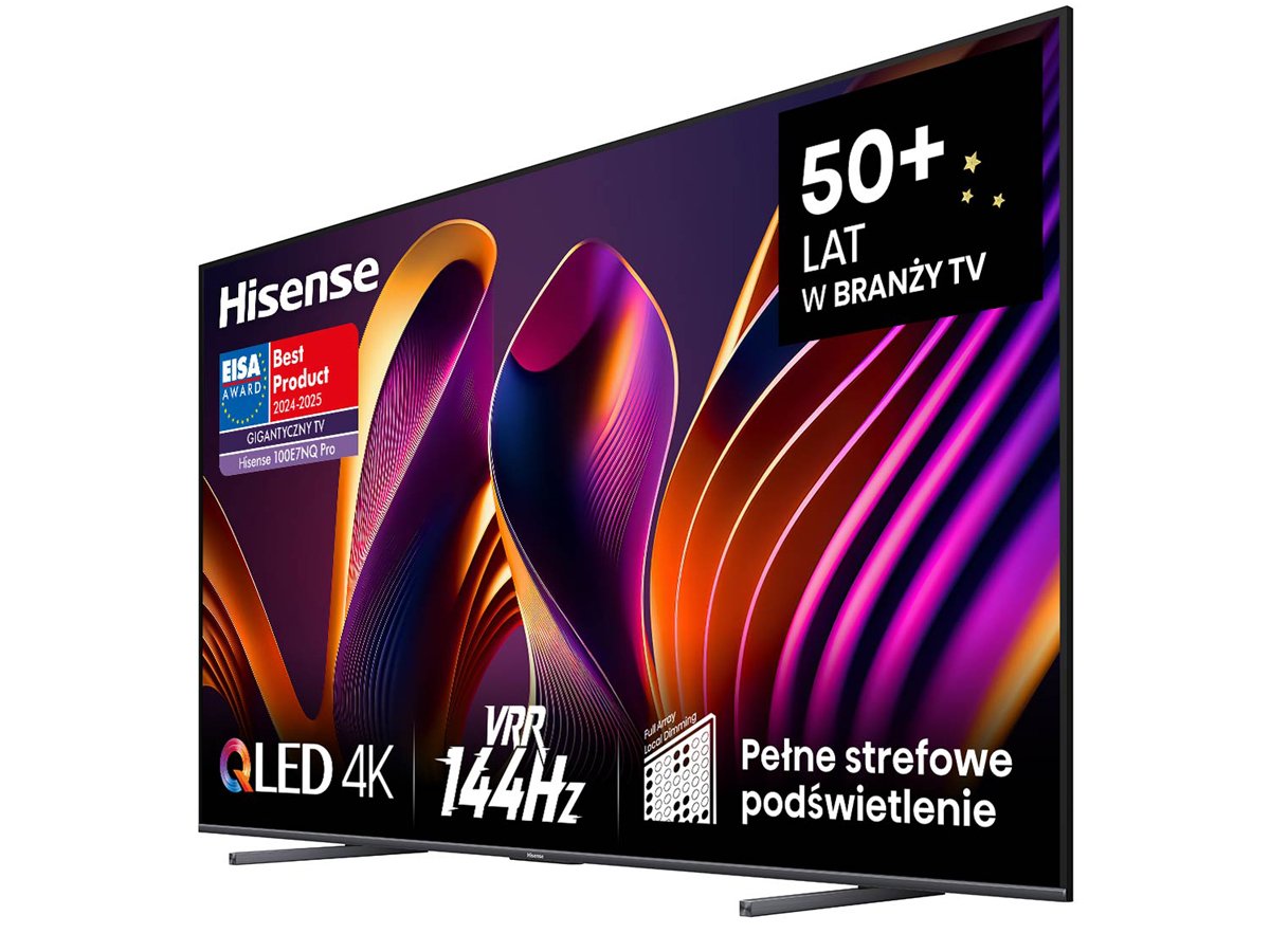 Telewizor 100'' Hisense 100E7NQ PRO QLED 4K