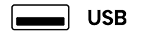 Ikona złącza USB (Universal Serial Bus)
