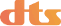 Pomarańczowo-żółte logo DTS (Digital Theater Systems)