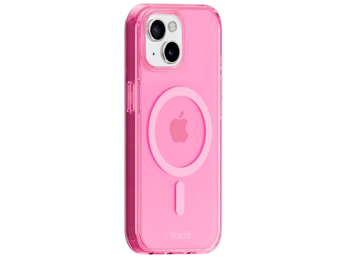 Holdit MagSafe Case iPhone 15/14/13 Przezroczysty/ różowy