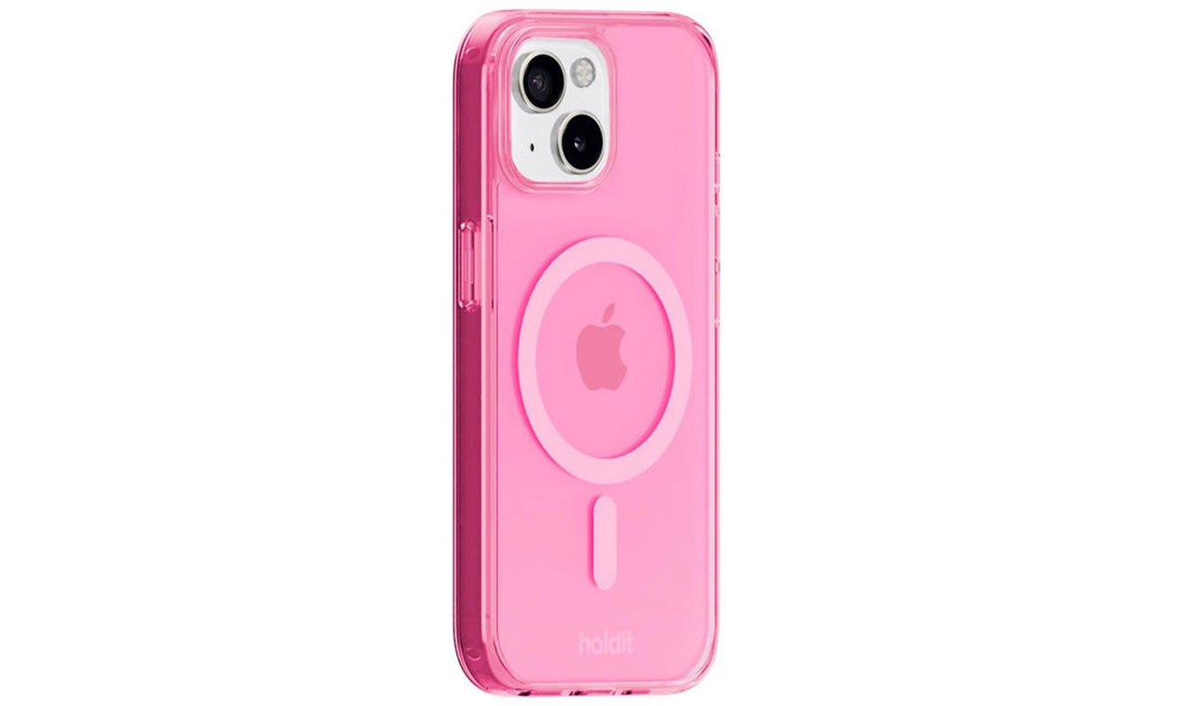 Holdit MagSafe Case iPhone 15/14/13 Przezroczysty/ różowy