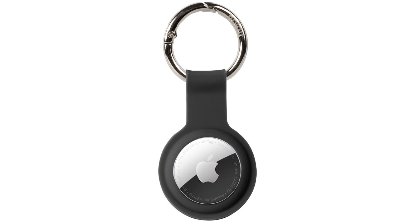 Etui Holdit Silicone Airtag Case Black