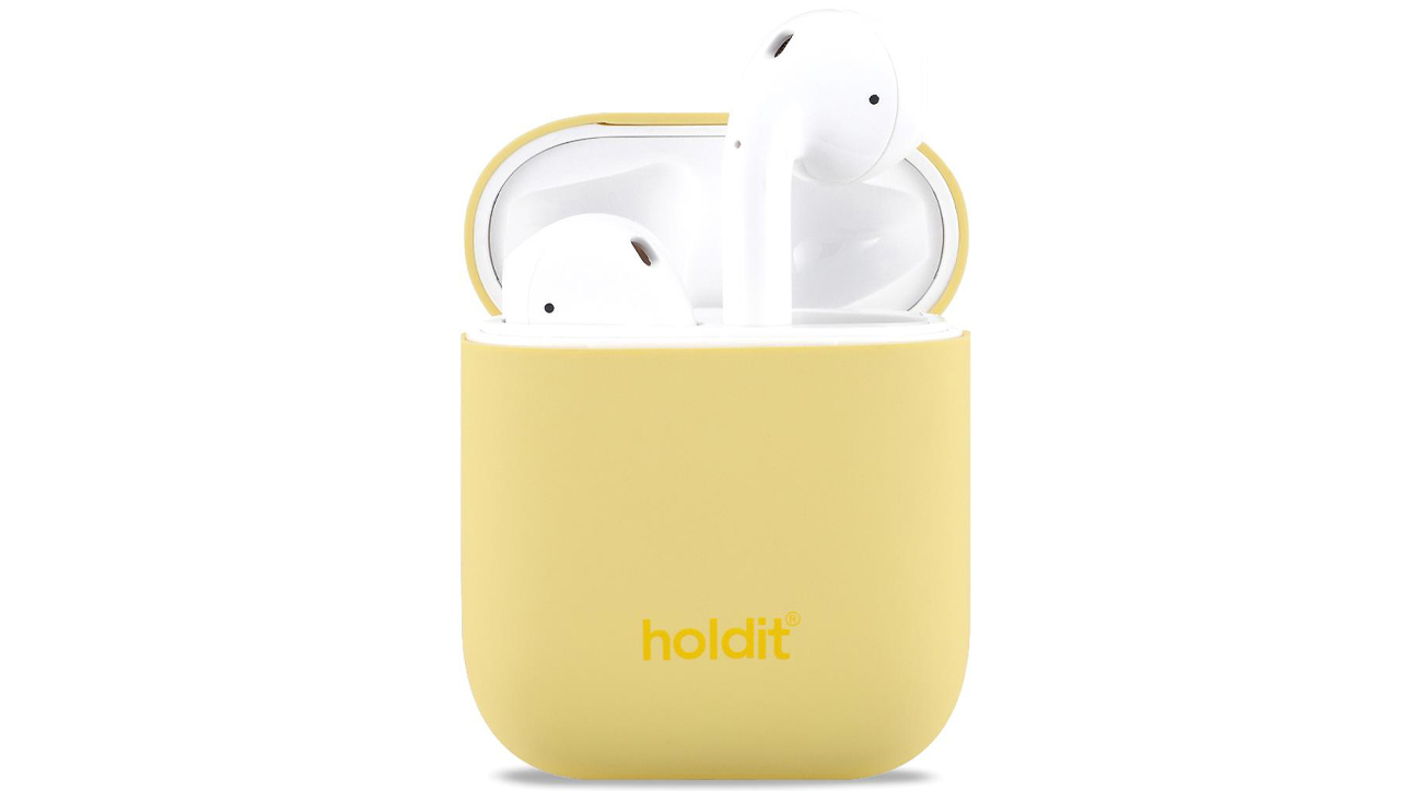 Etui Holdit Silicone Case AirPods 1&2 Yellow