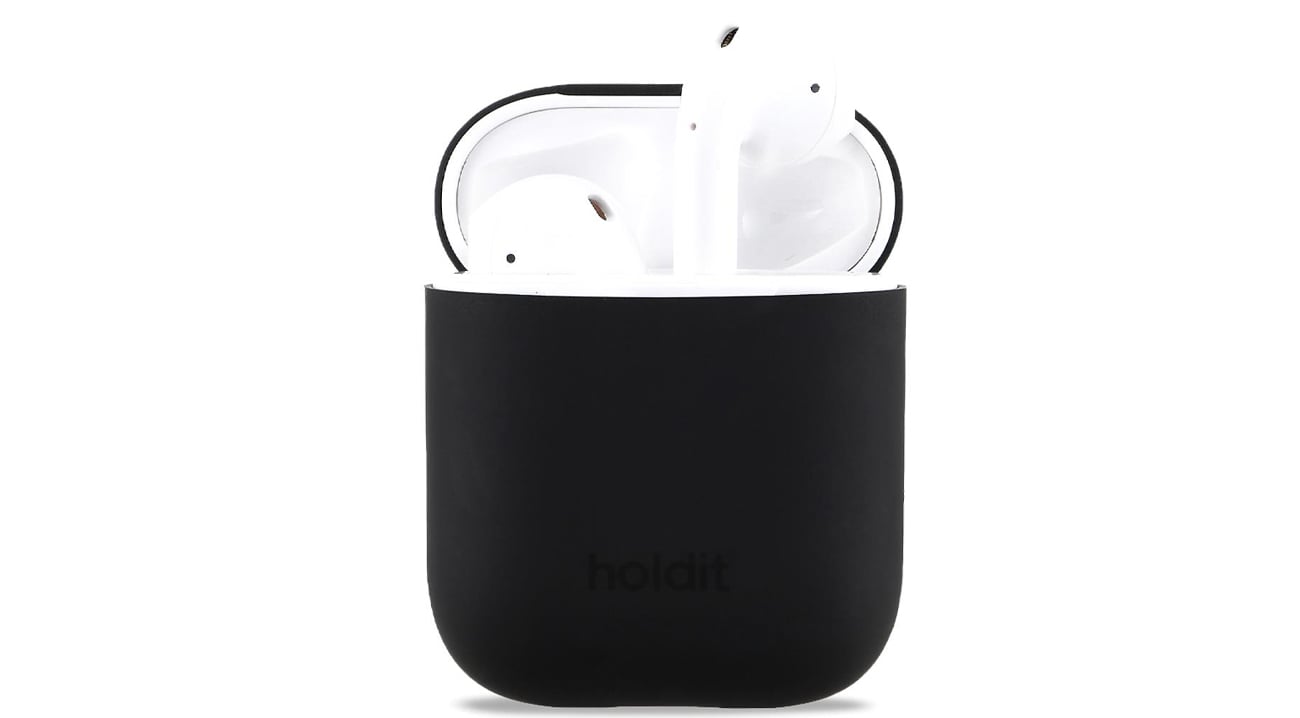 Etui Holdit Silicone Case AirPods 1&2 Black