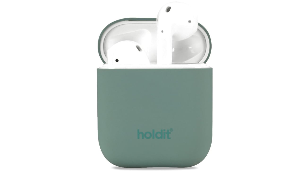Etui Holdit Silicone Case AirPods 1&2 Moss Green