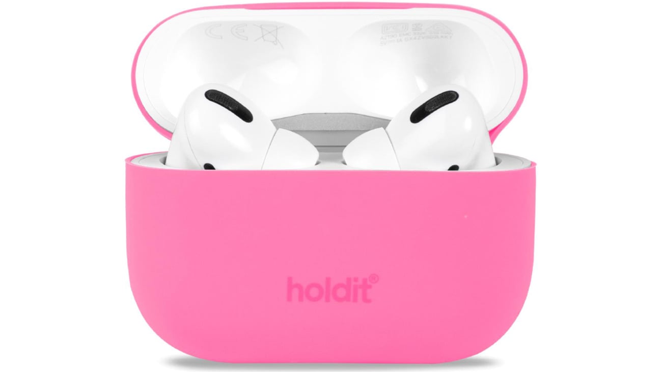 Etui Holdit Silicone Case AirPods Pro 1&2 Bright Pink