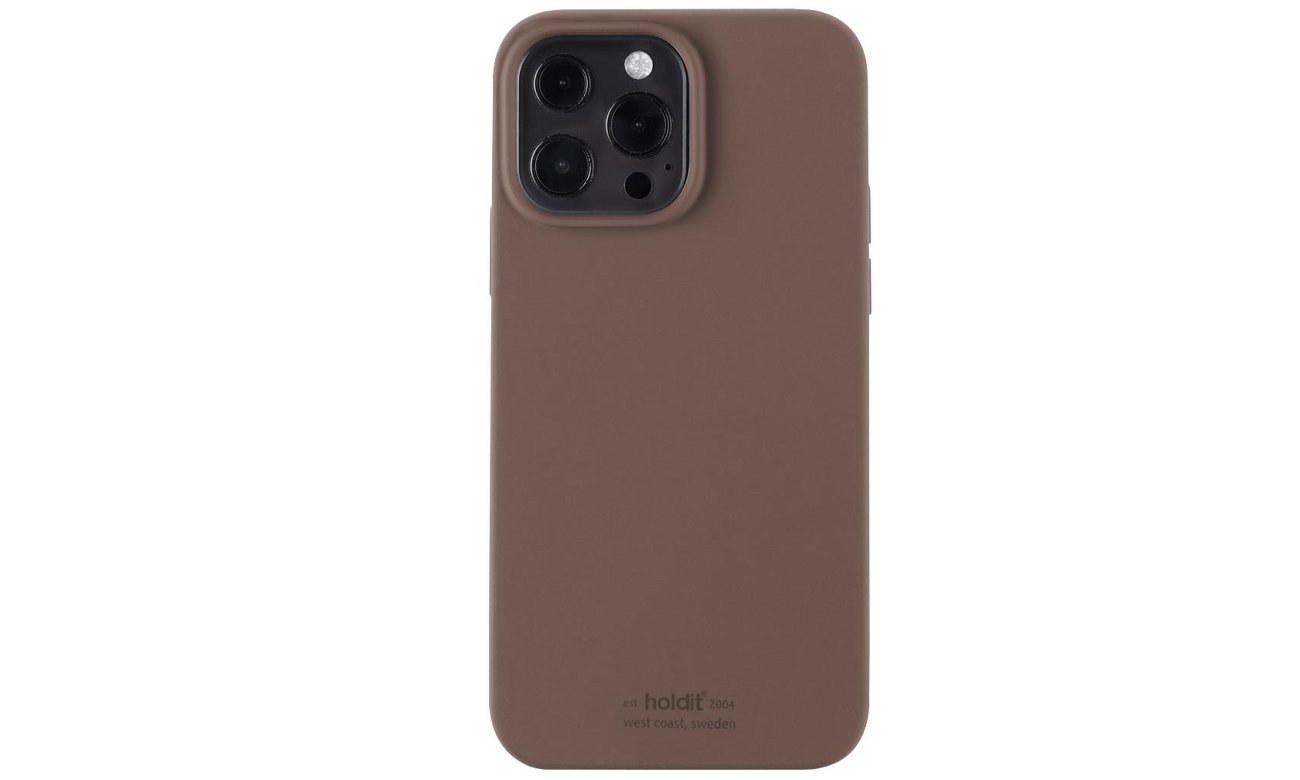 Etui Holdit Silicone Case iPhone 13 Pro Max Dark Brown