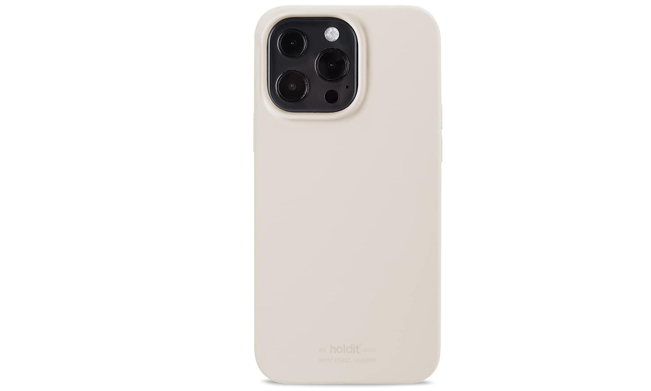 Etui Holdit Silicone Case iPhone 13 Pro Light Beige