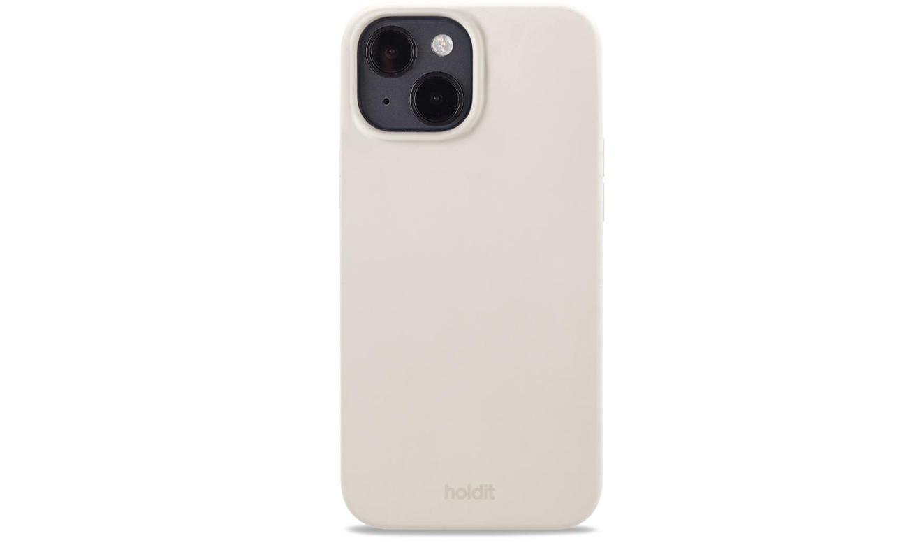 Etui Holdit Silicone Case iPhone 14/13 Light Beige