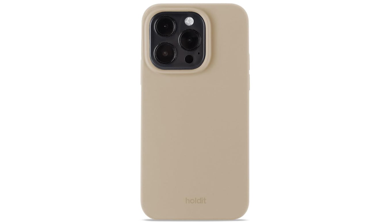 Etui Holdit Silicone Case iPhone 14 Pro Latte Beige