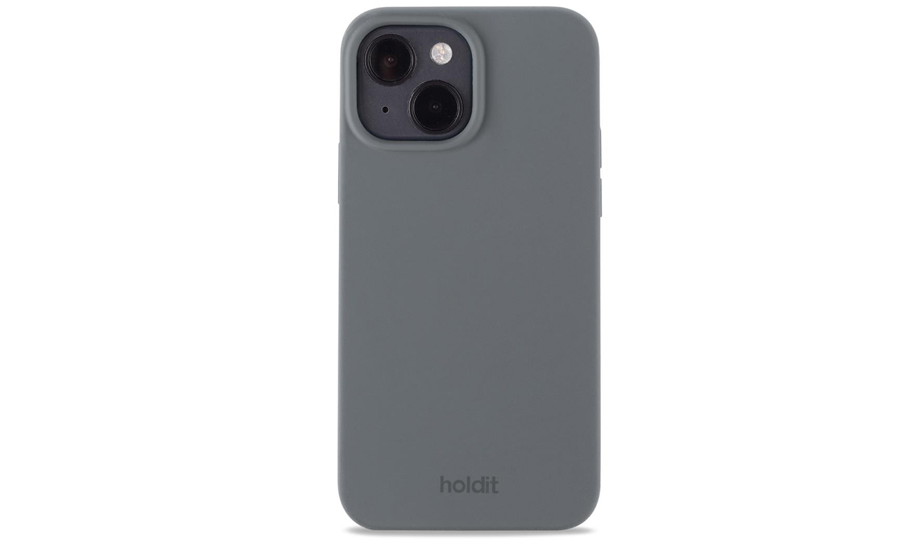 Etui Holdit Silicone Case iPhone 14/13 Space Gray