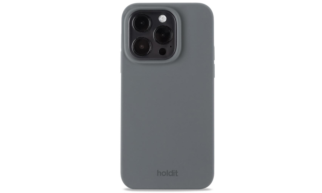 Etui Holdit Silicone Case iPhone 14 Pro Space Gray