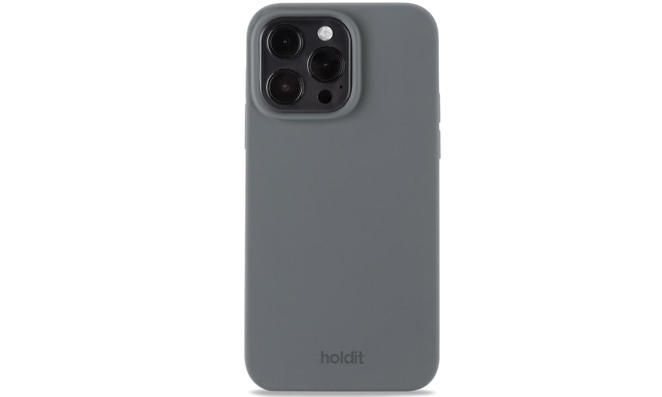 Etui Holdit Silicone Case iPhone 14 Pro Max Space Gray