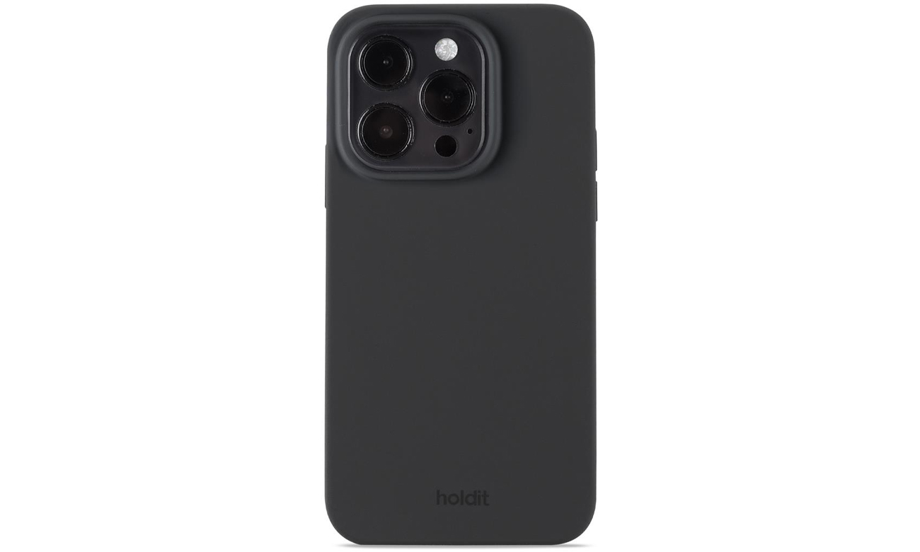 Etui Holdit Silicone Case iPhone 15 Pro Black