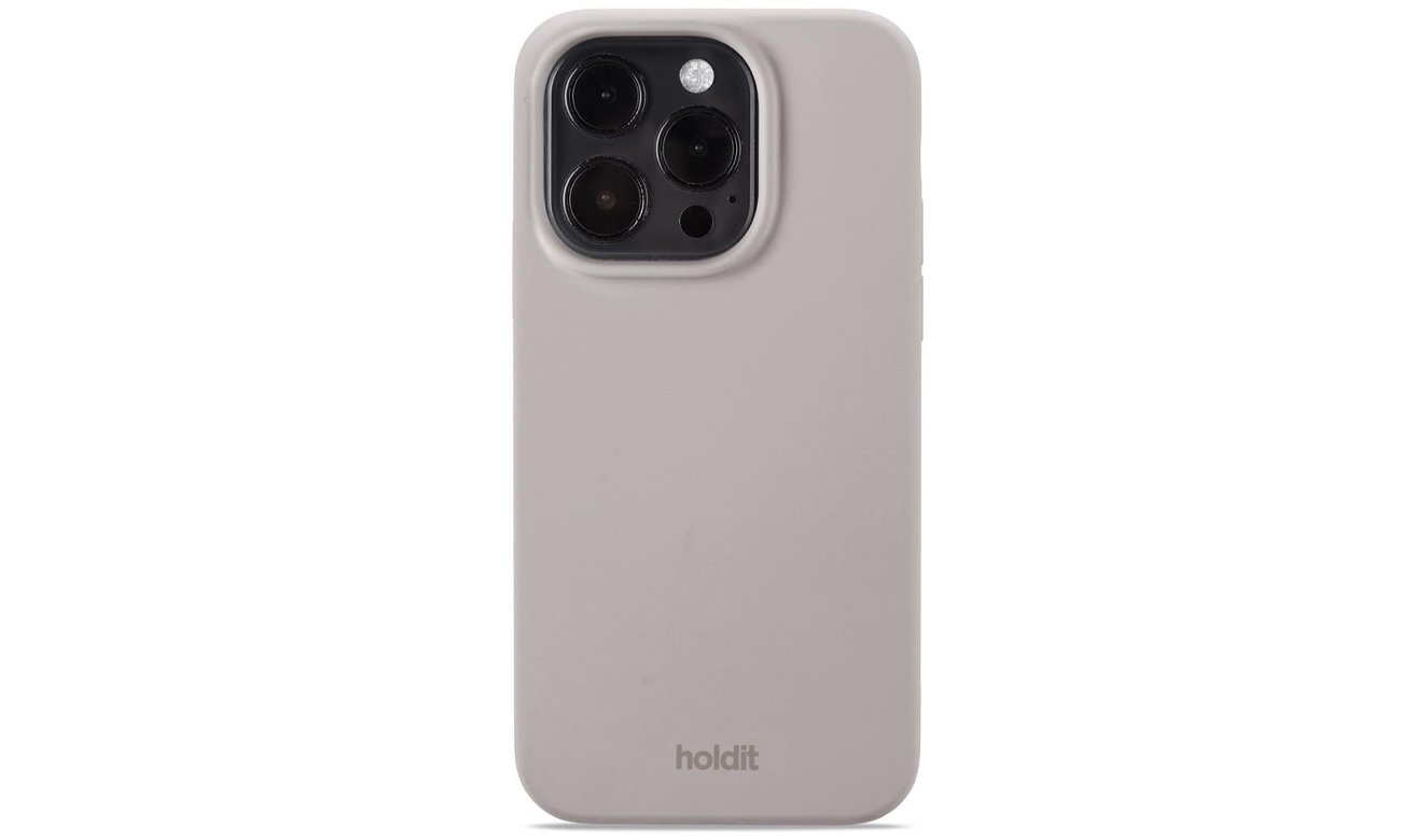 Etui Holdit Silicone Case iPhone 15 Pro Taupe