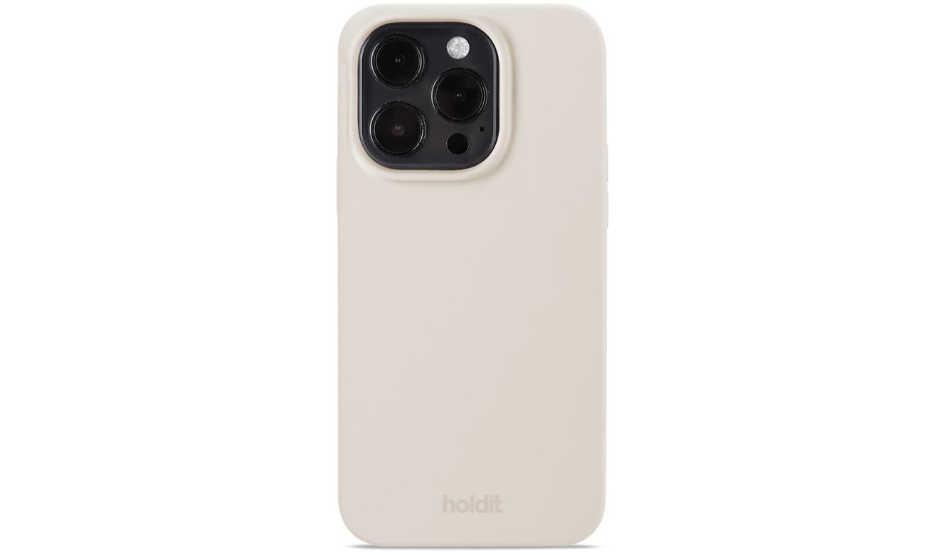 Etui Holdit Silicone Case iPhone 15 Pro Light Beige