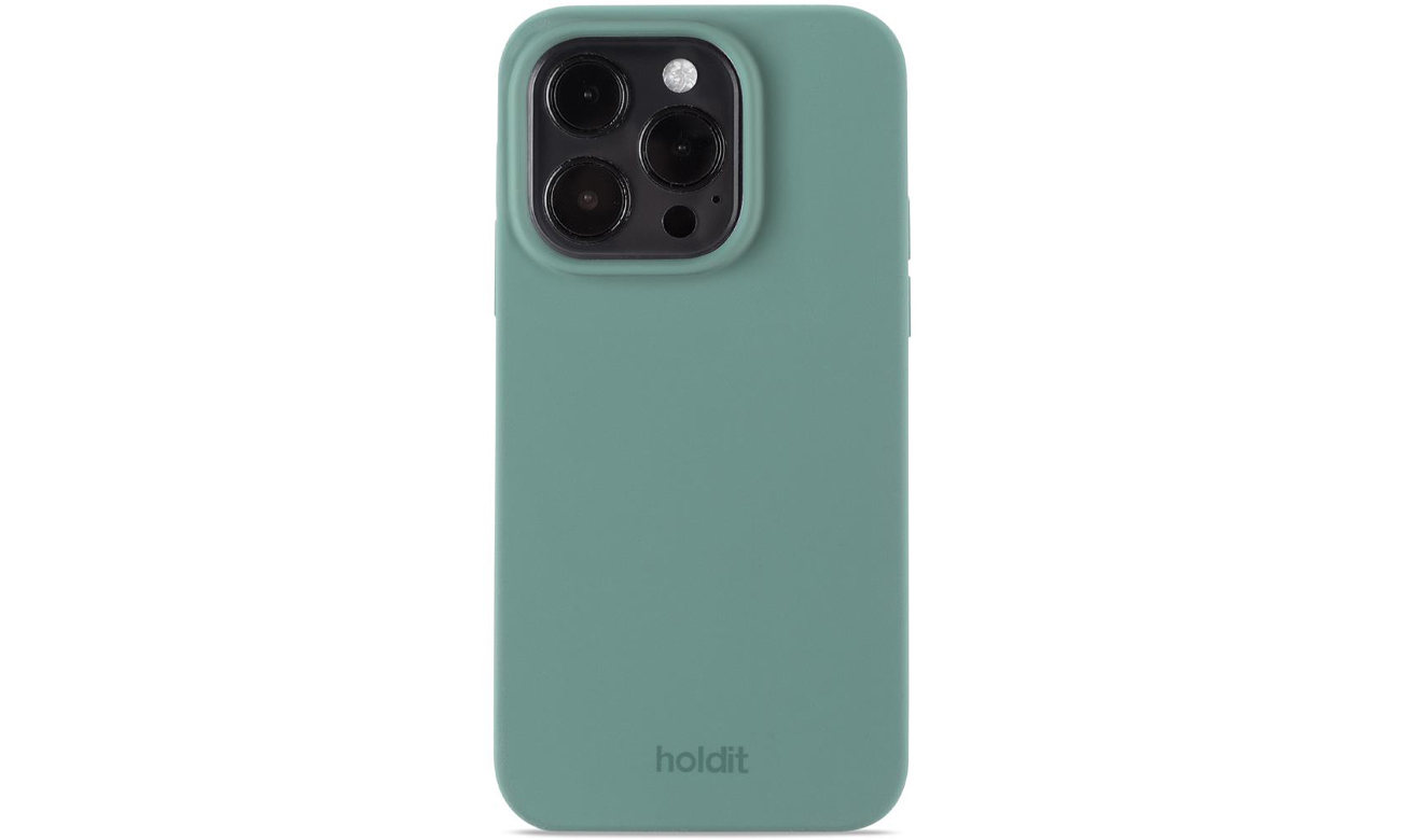 Etui Holdit Silicone Case iPhone 15 Pro Moss Green