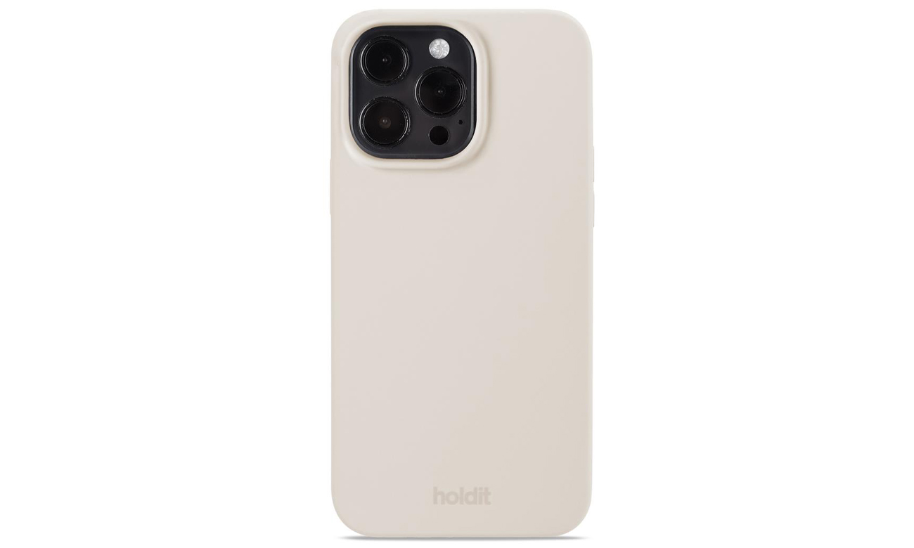 Etui Holdit Silicone Case iPhone 15 Pro Max Light Beige