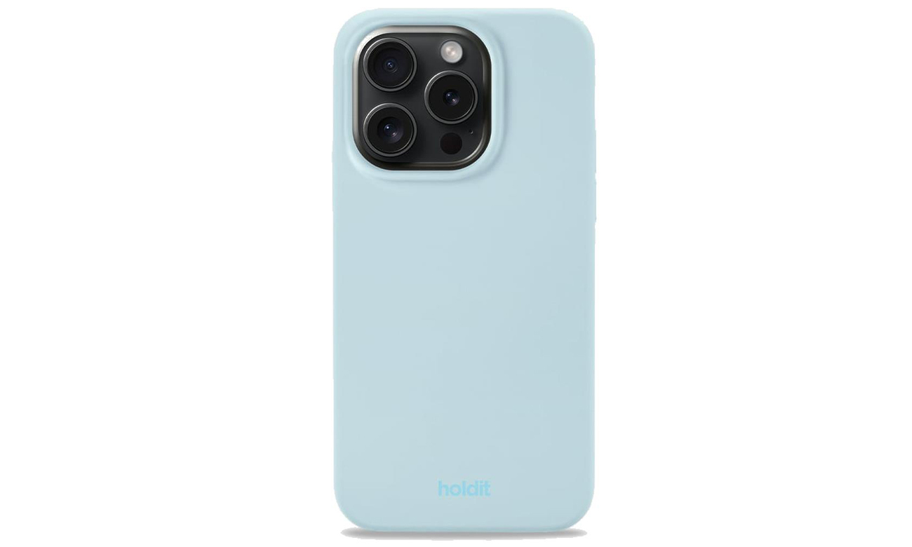 Etui Holdit Silicone Case iPhone 15 Pro Mineral Blue