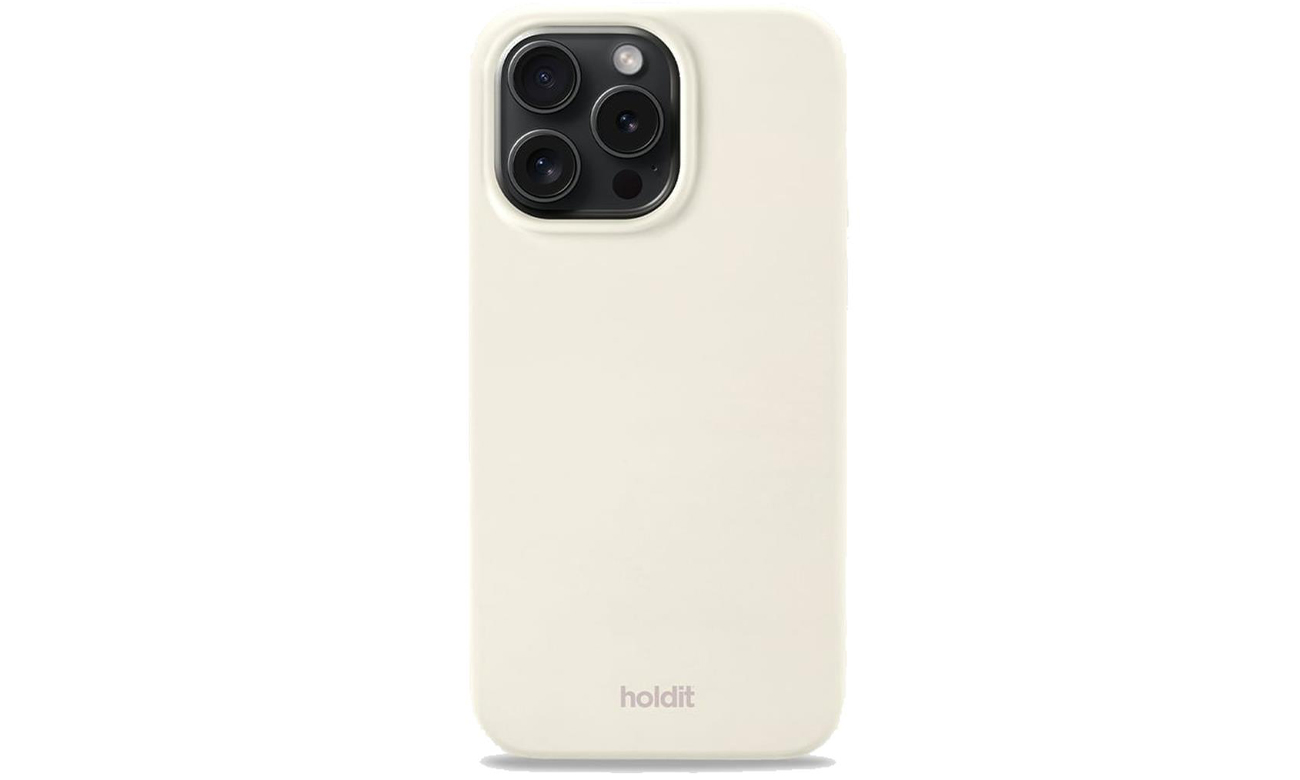 Etui Holdit Silicone Case iPhone 15 Pro Max Soft Linen