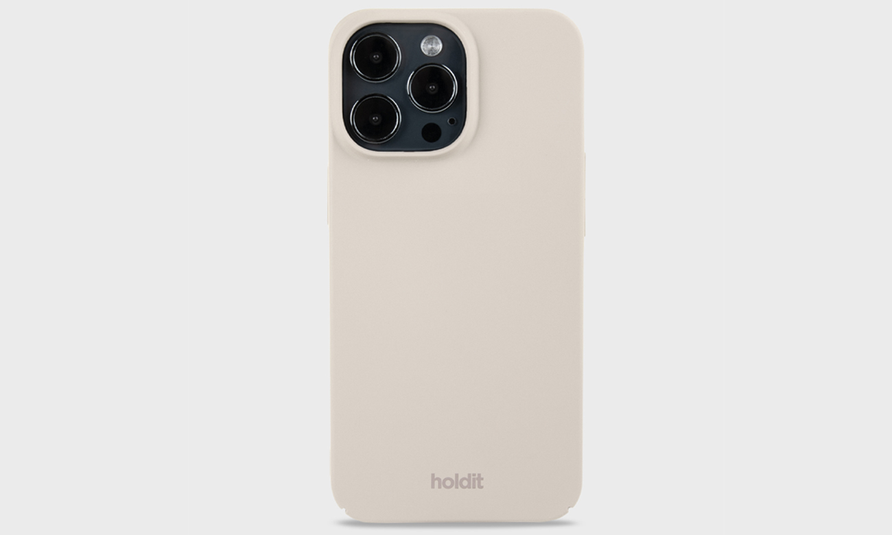 Holdit Slim Case für iPhone 13 Pro Light Beige