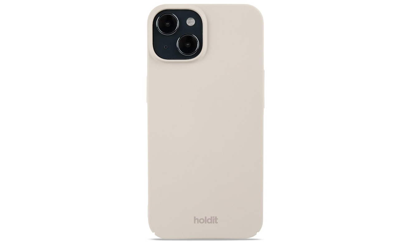 Holdit Slim Case für iPhone 15 Light Beige