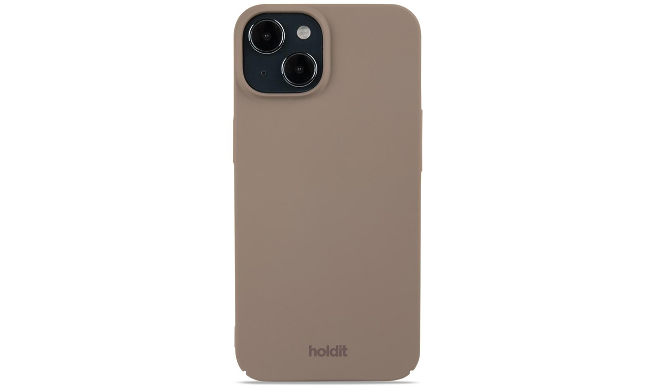 Holdit Slim Case für iPhone 15 Mocha Brown