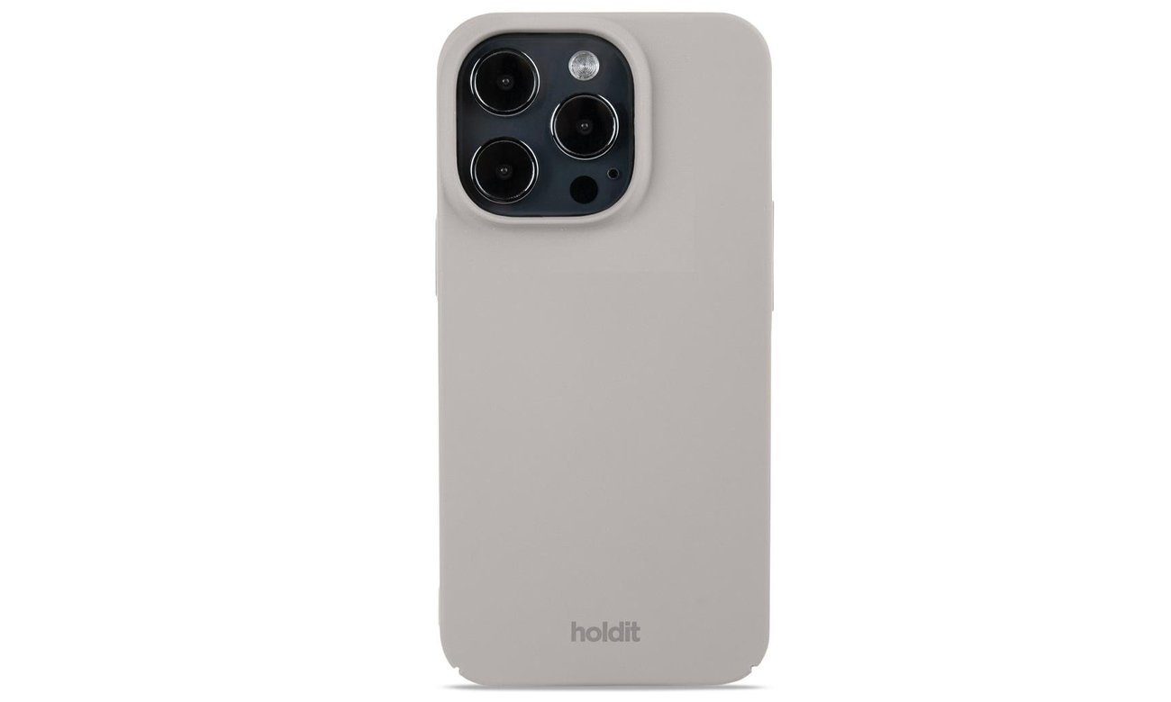 Holdit Slim Case für iPhone 15 Pro Taupe