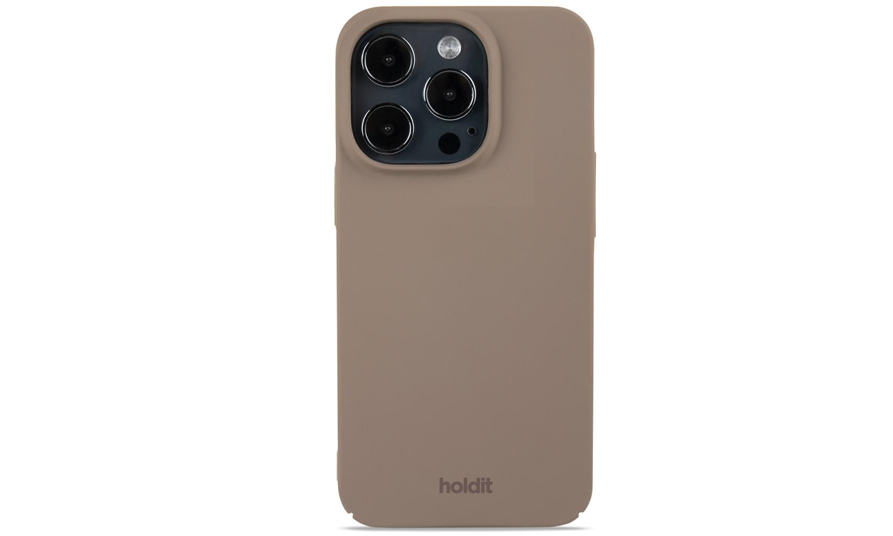 Holdit Slim Case für iPhone 15 Pro Mocha Brown