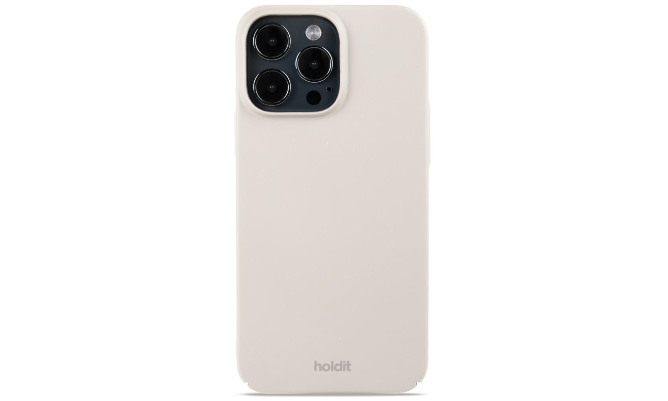 Holdit Slim Case für iPhone 15 Pro Max Light Beige